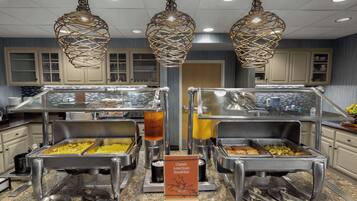 Free buffet breakfast on weekends