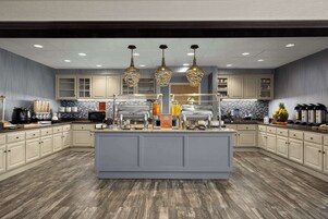 Free buffet breakfast on weekends