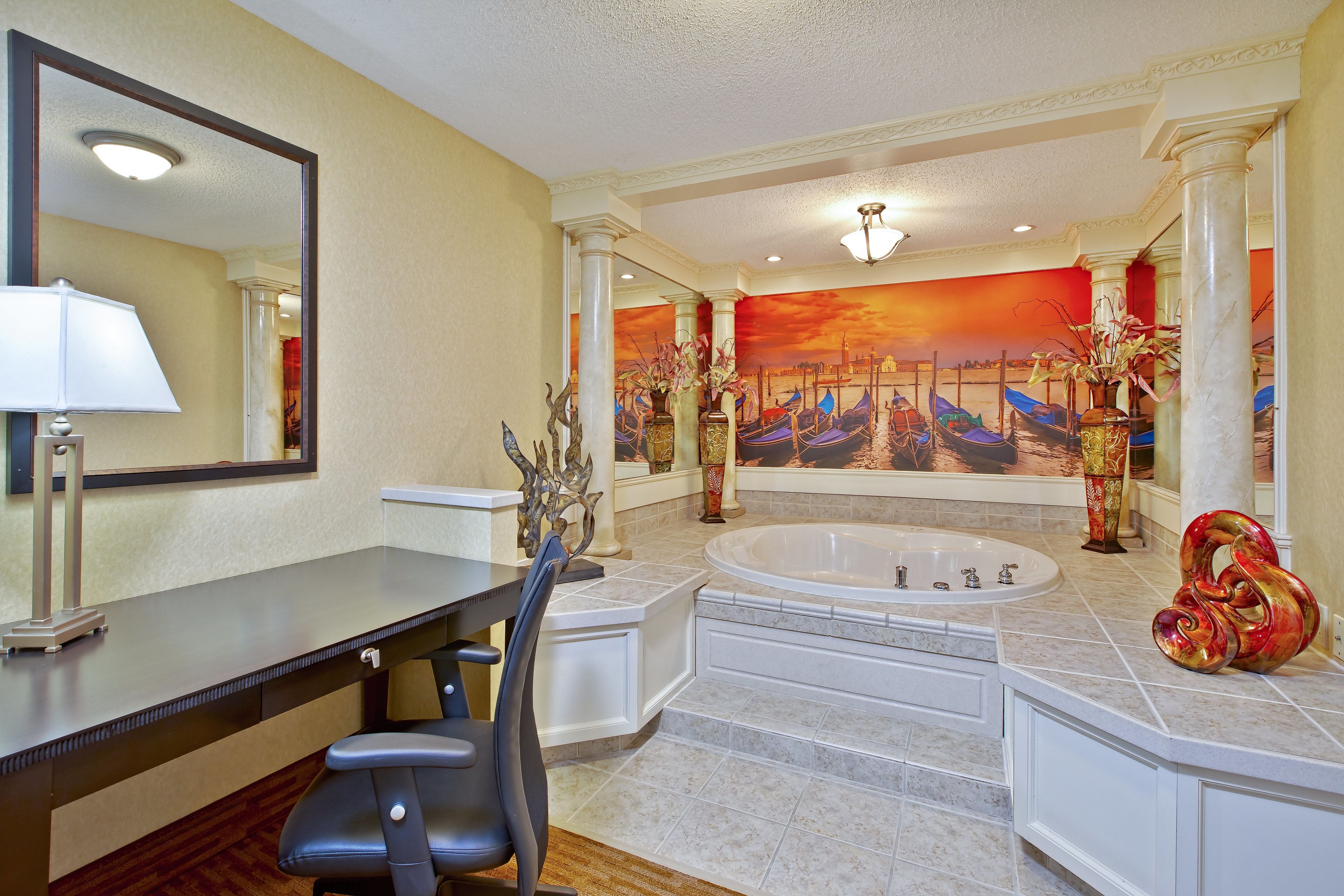 in-room safe, desk, blackout curtains, iron/ironing board