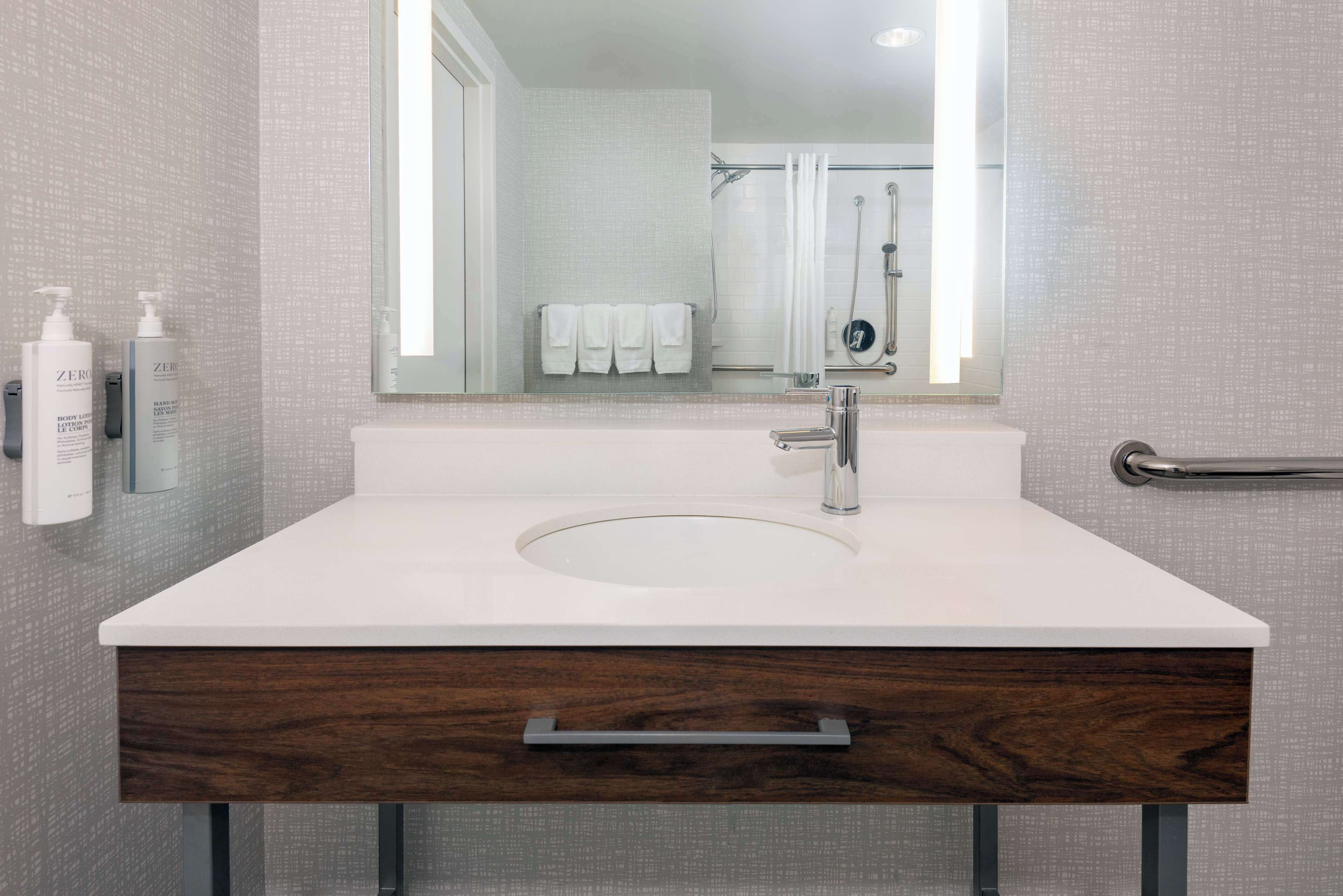 hypo-allergenic bedding, down duvets, desk, laptop workspace