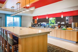 Free daily self-service breakfast 