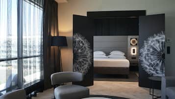 Sauna Suite | Premium bedding, minibar, in-room safe, desk