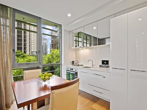 Studio, 1 Queen Bed, Balcony | Individually decorated, individually furnished, desk, blackout drapes