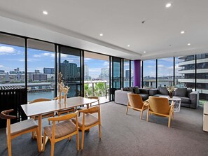 Apartment, 3 Bedrooms, Balcony | Individually decorated, individually furnished, desk, blackout curtains - The Sebel Residences Melbourne Docklands Serviced Apartments (Docklands)