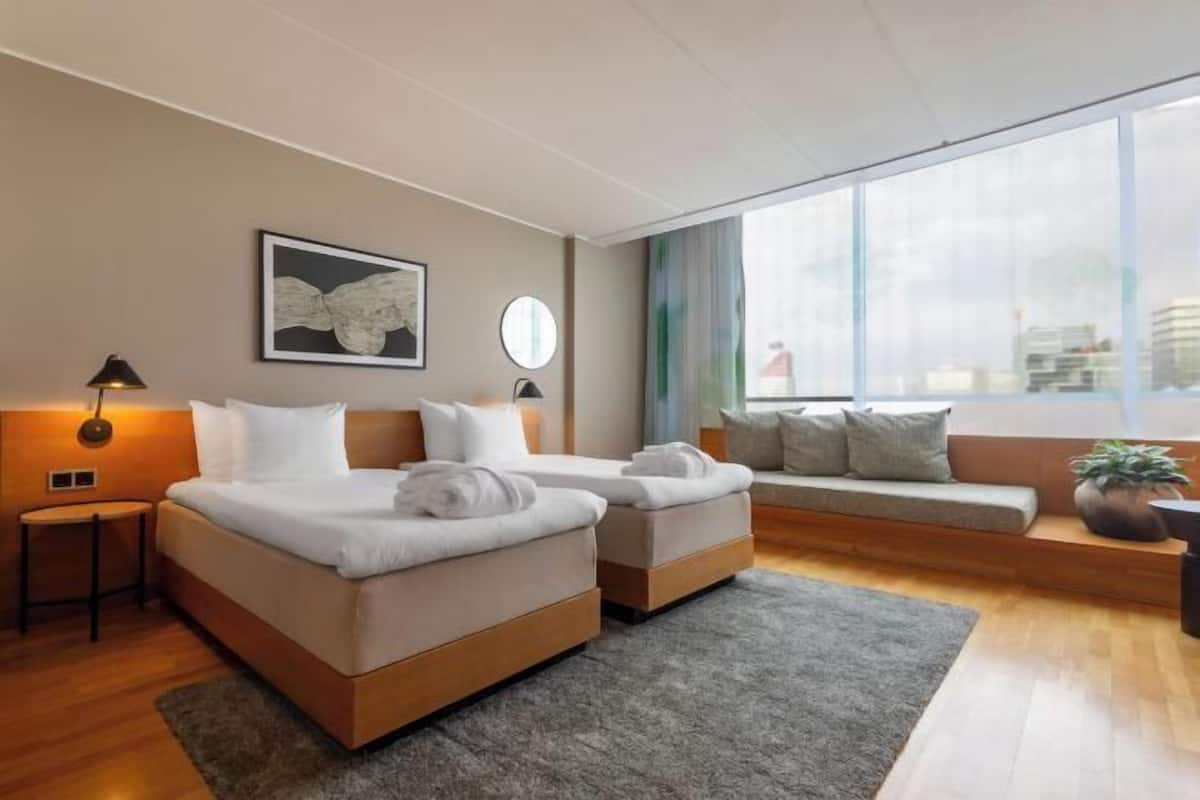 In-room safe, desk, blackout curtains, soundproofing