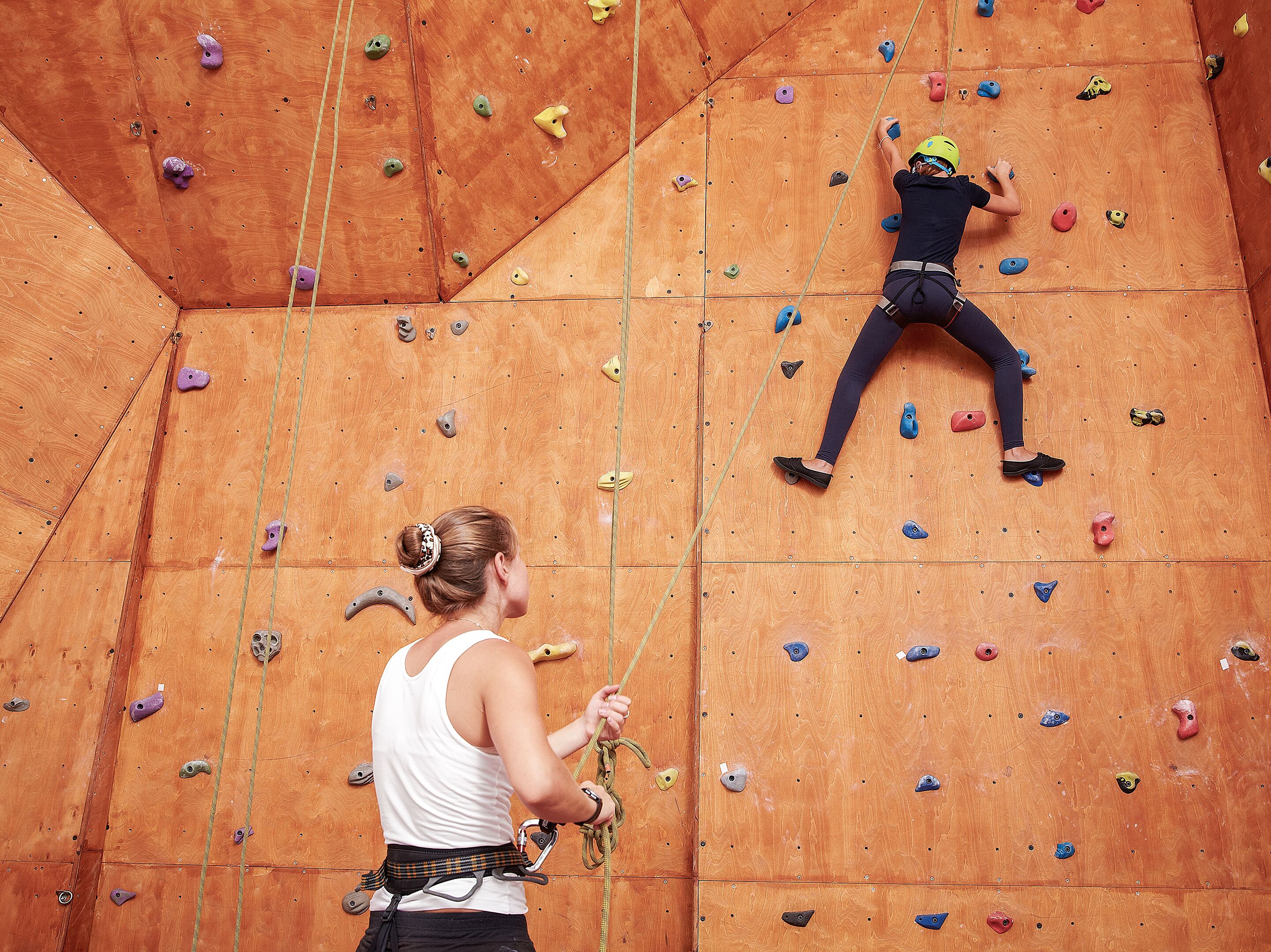 rock climbing wall – indoor
