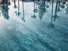 Indoor pool, outdoor pool, sun loungers