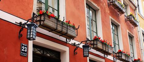 Overnatningsstedets facade