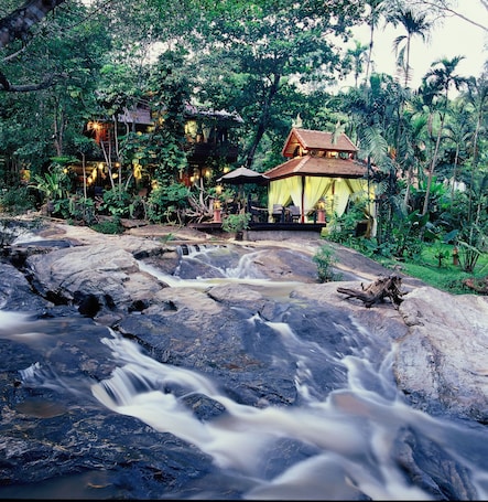 Property grounds. Sukantara Cascade Resort & Spa