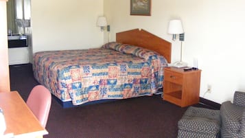 Desk, laptop workspace, WiFi, bed sheets