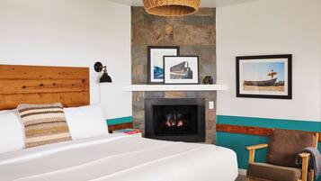 Ropa de cama de alta calidad, cubrecamas y minibar