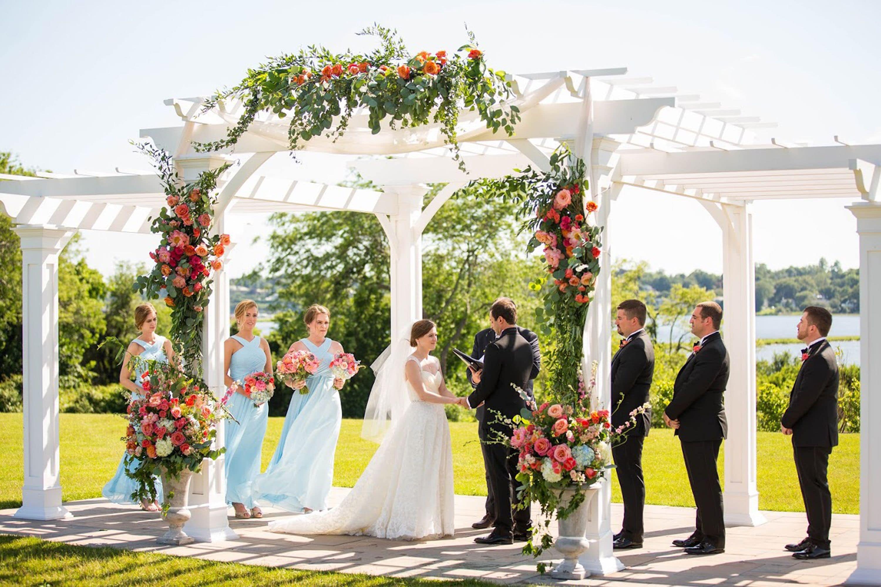 outdoor wedding area