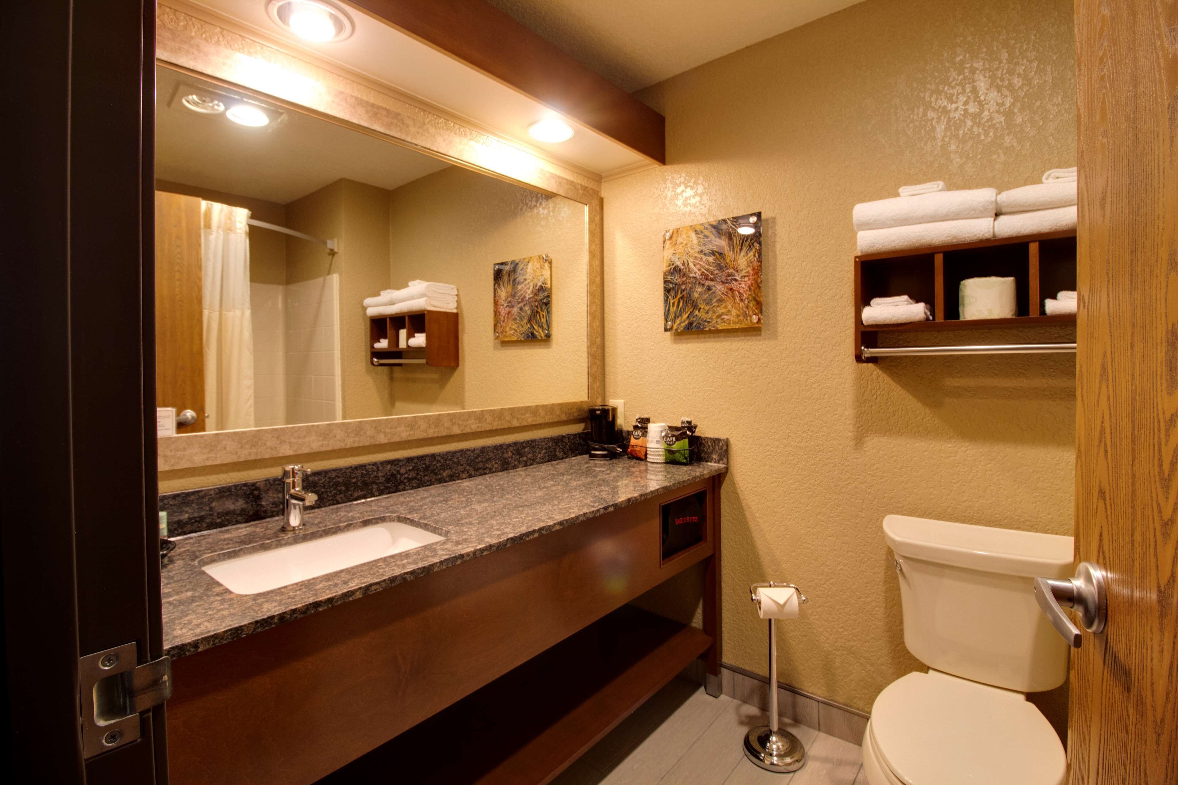 standard room, 1 king bed, non smoking | bathroom | shower, free toiletries, hair dryer, towels