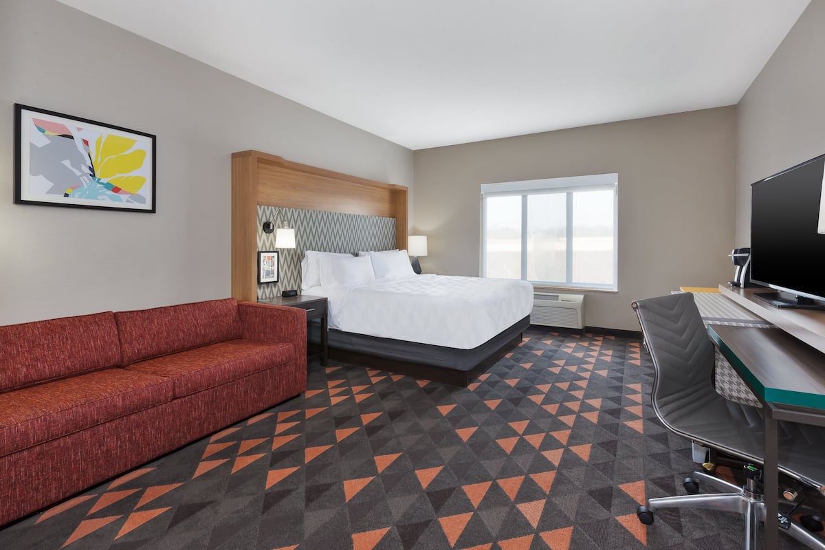 Premium Room, 1 King Bed, Roll-in Shower (Communications) | Desk, soundproofing, iron/ironing board, free cribs/infant beds