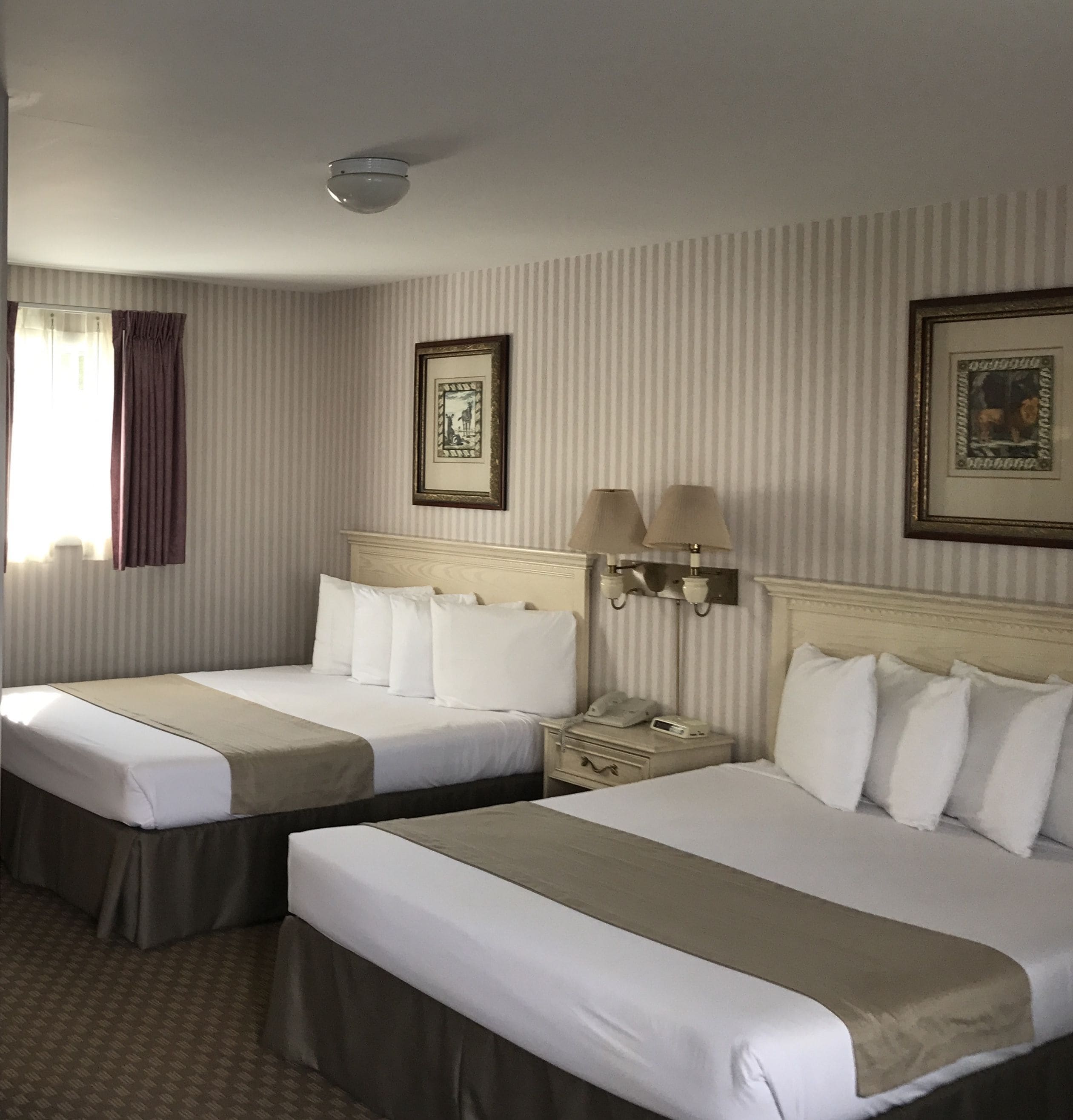 Blackout drapes, iron/ironing board, free WiFi, bed sheets
