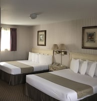 Blackout drapes, iron/ironing board (on request), WiFi (free)
