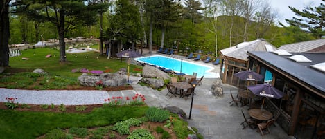 Outdoor wedding area