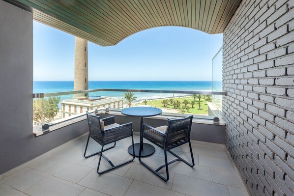 Superior Double Room, Balcony, Partial Ocean View | Terrace/patio