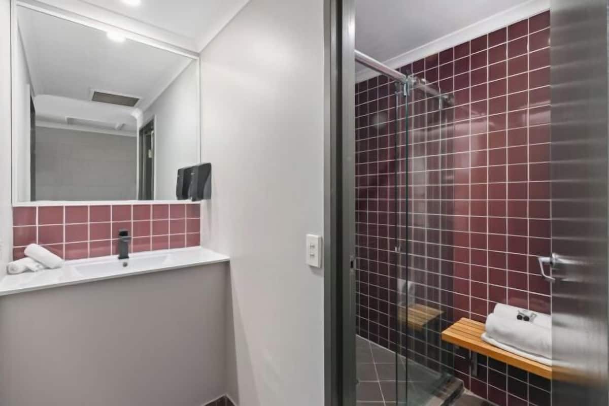 Shower, hair dryer