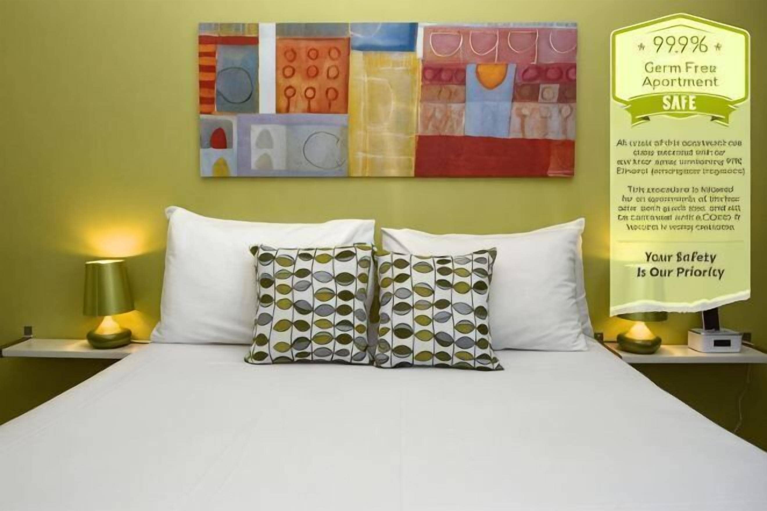 1 quarto, camas com colchões pillow-top, cofres nos quartos