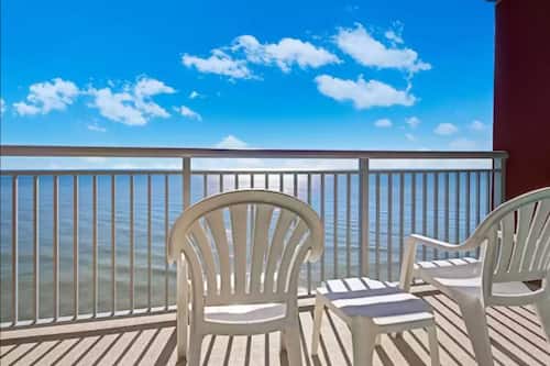 Uitzicht vanaf balkon