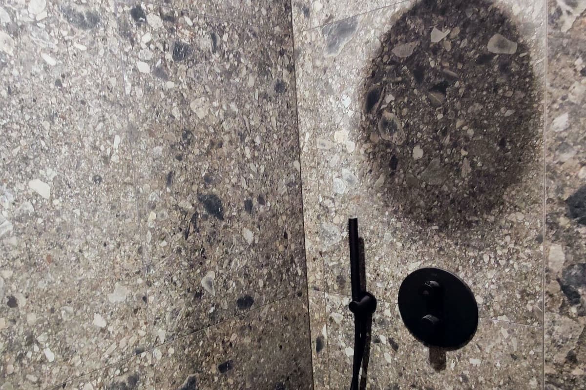 sky double room | bathroom | shower, hair dryer, towels, soap