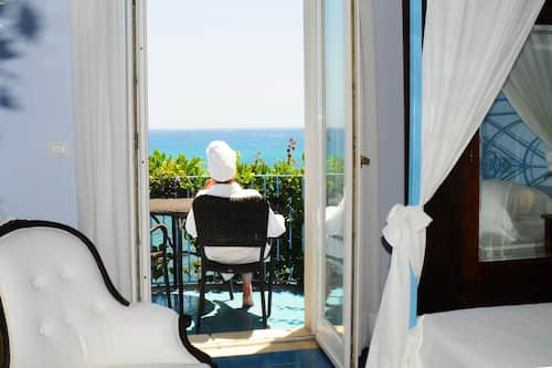 Deluxe-Doppelzimmer, 1 King-Bett, Balkon, Meerseite | Balkon