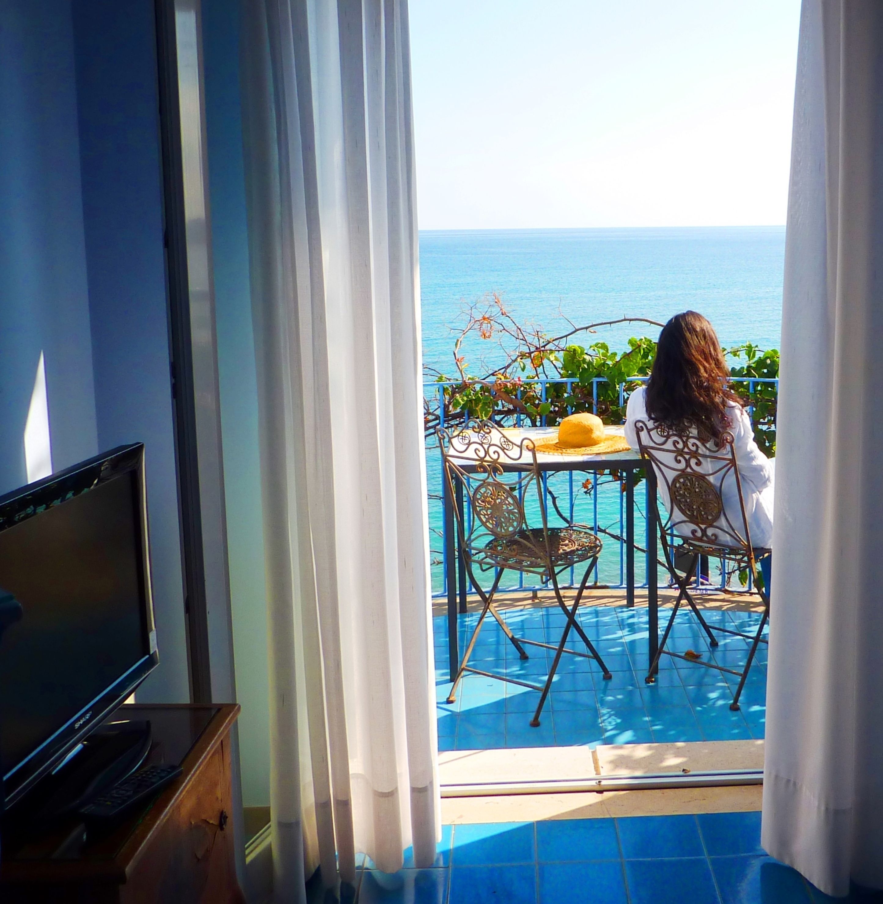 superior double room, balcony, sea view | balcony