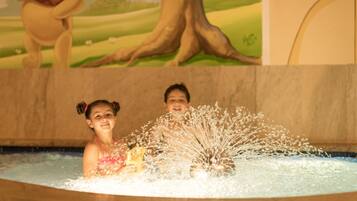 Indoor spa tub