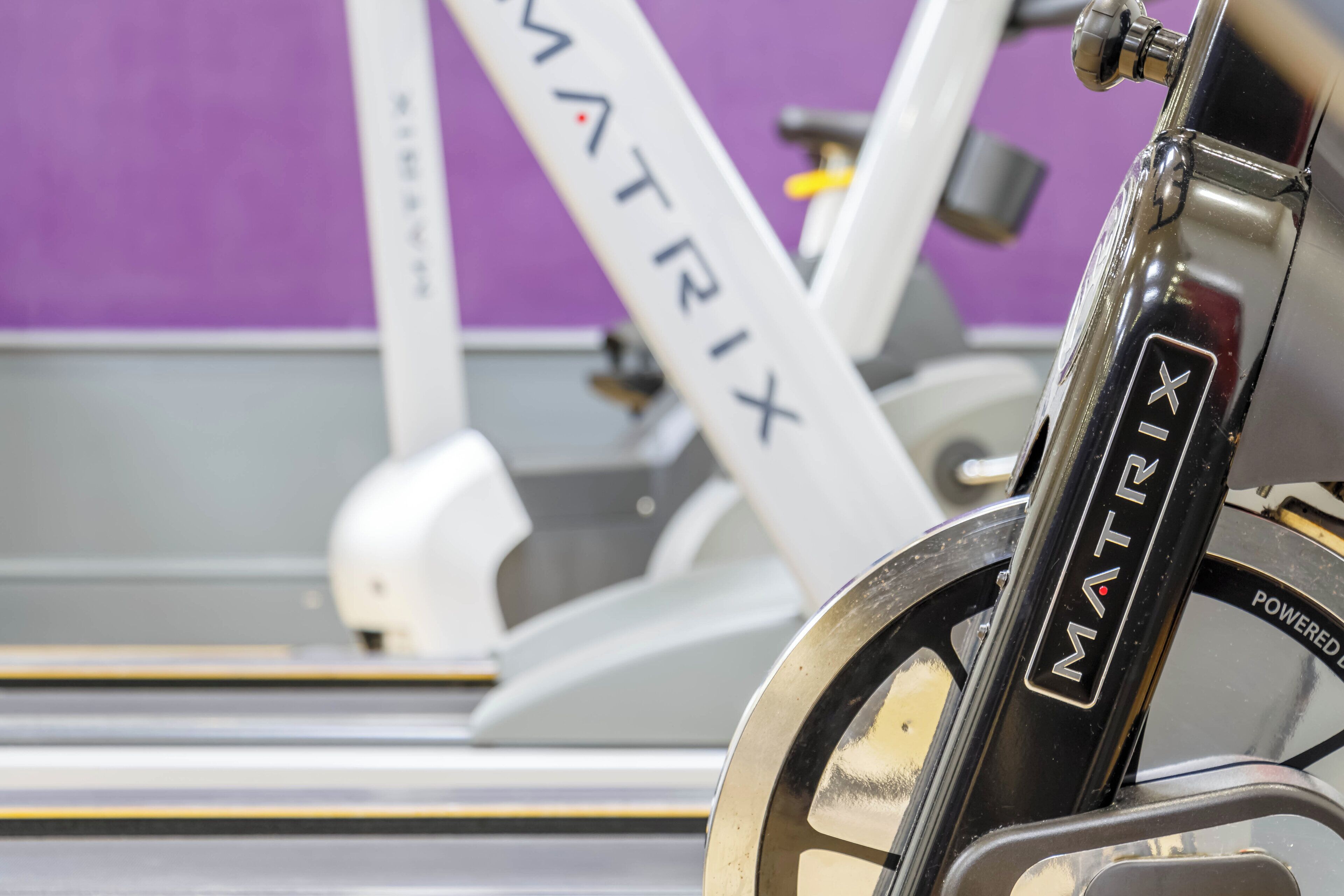 A close-up of a bicycle with the brand name "MATRIX" visible on the frame.