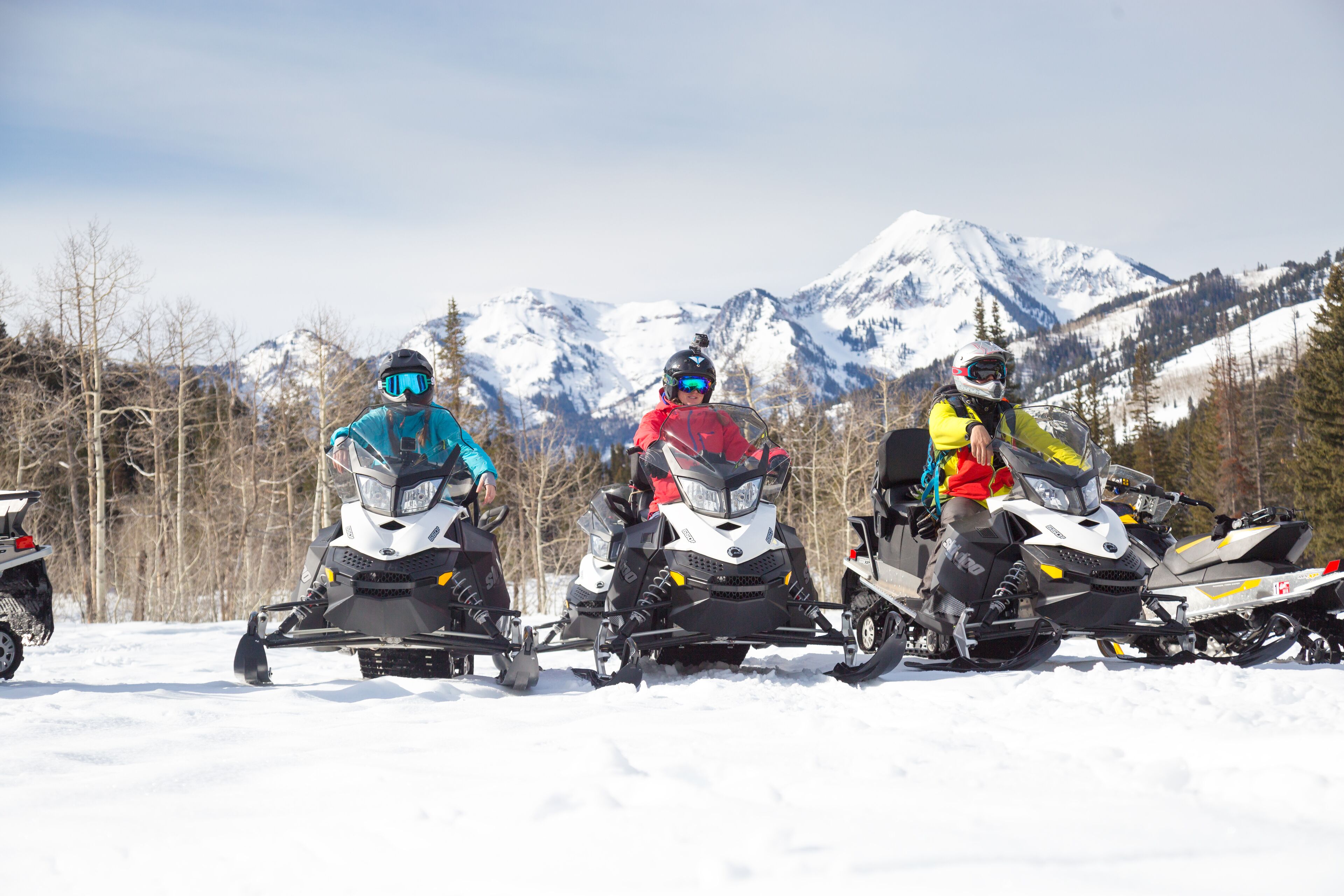 snowmobile riding