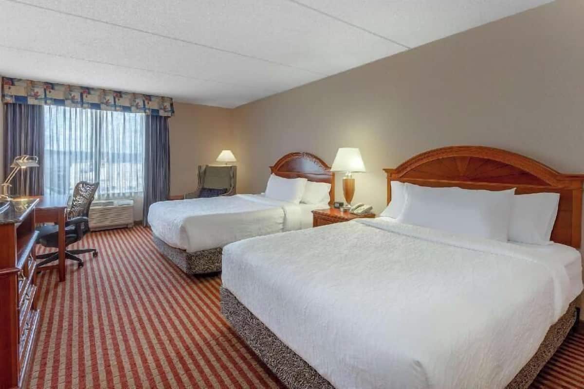 Premium bedding, pillowtop beds, in-room safe, desk