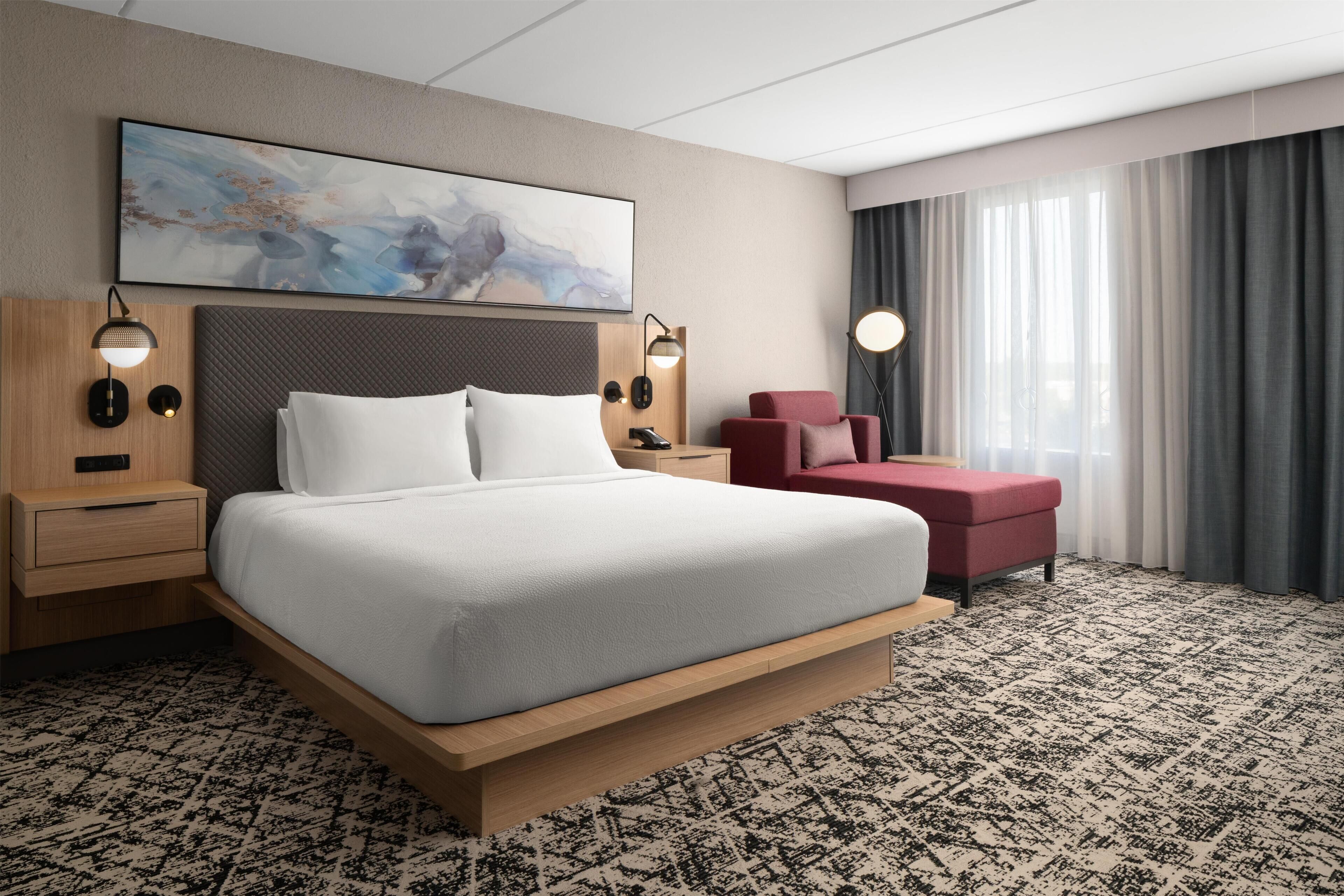 Premium bedding, pillow-top beds, in-room safe, desk