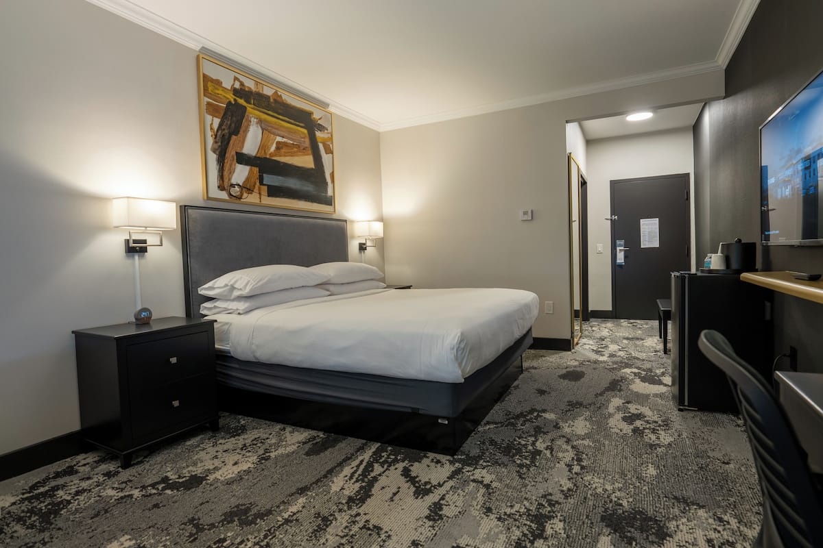 Premium bedding, down duvets, pillow-top beds, in-room safe