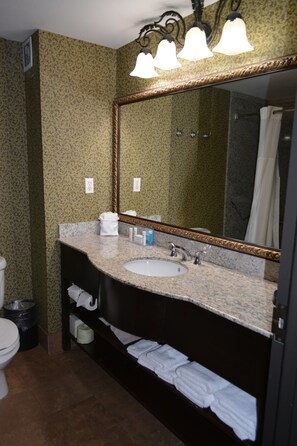Deluxe Suite, 2 Queen Beds, Non Smoking | Bathroom - Hampton Inn & Suites Houston Katy (Katy)