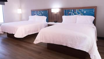 1 bedroom, premium bedding, down comforters, pillowtop beds
