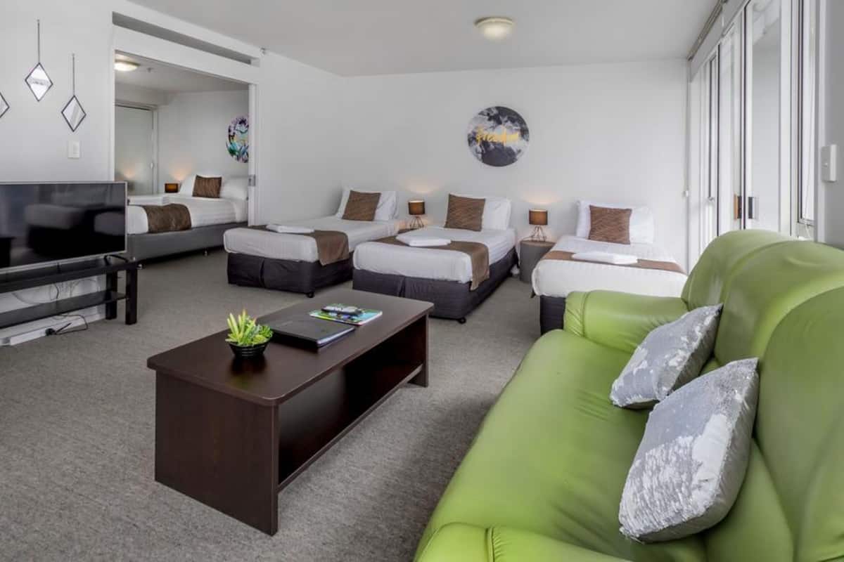 Deluxe Family Suite | Blackout curtains, iron/ironing board, cots/infant beds, WiFi