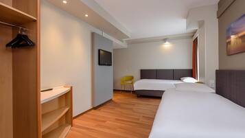 Blackout curtains, soundproofing, iron/ironing board, cots/infant beds