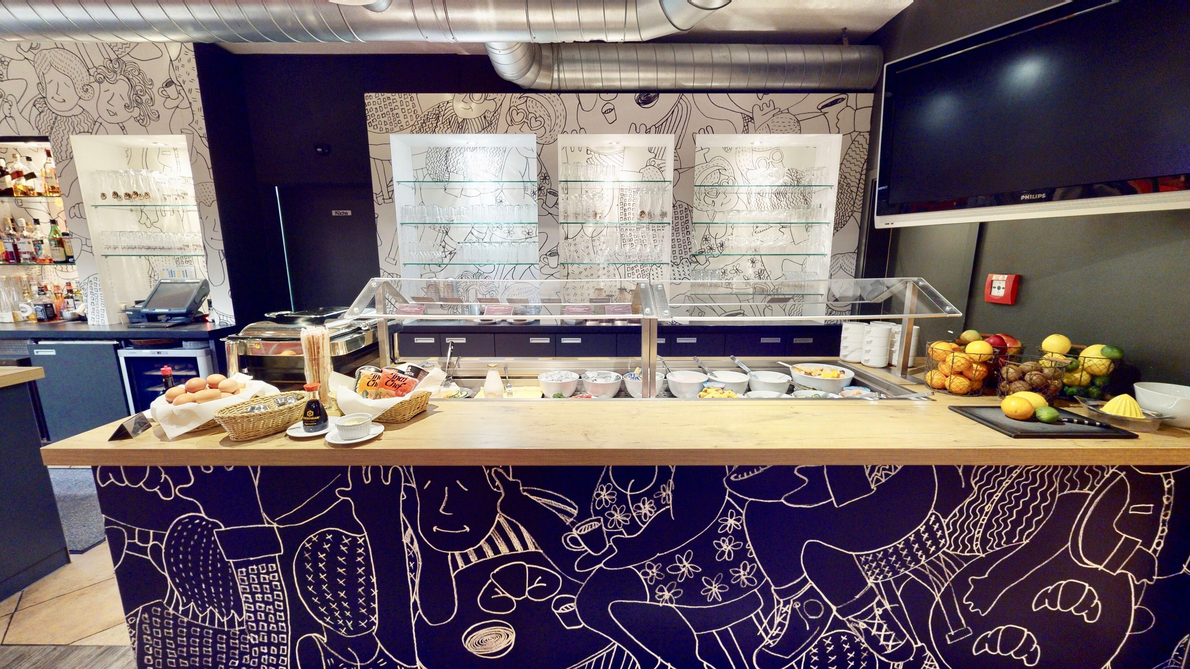 daily buffet breakfast (eur 17.5 per person)