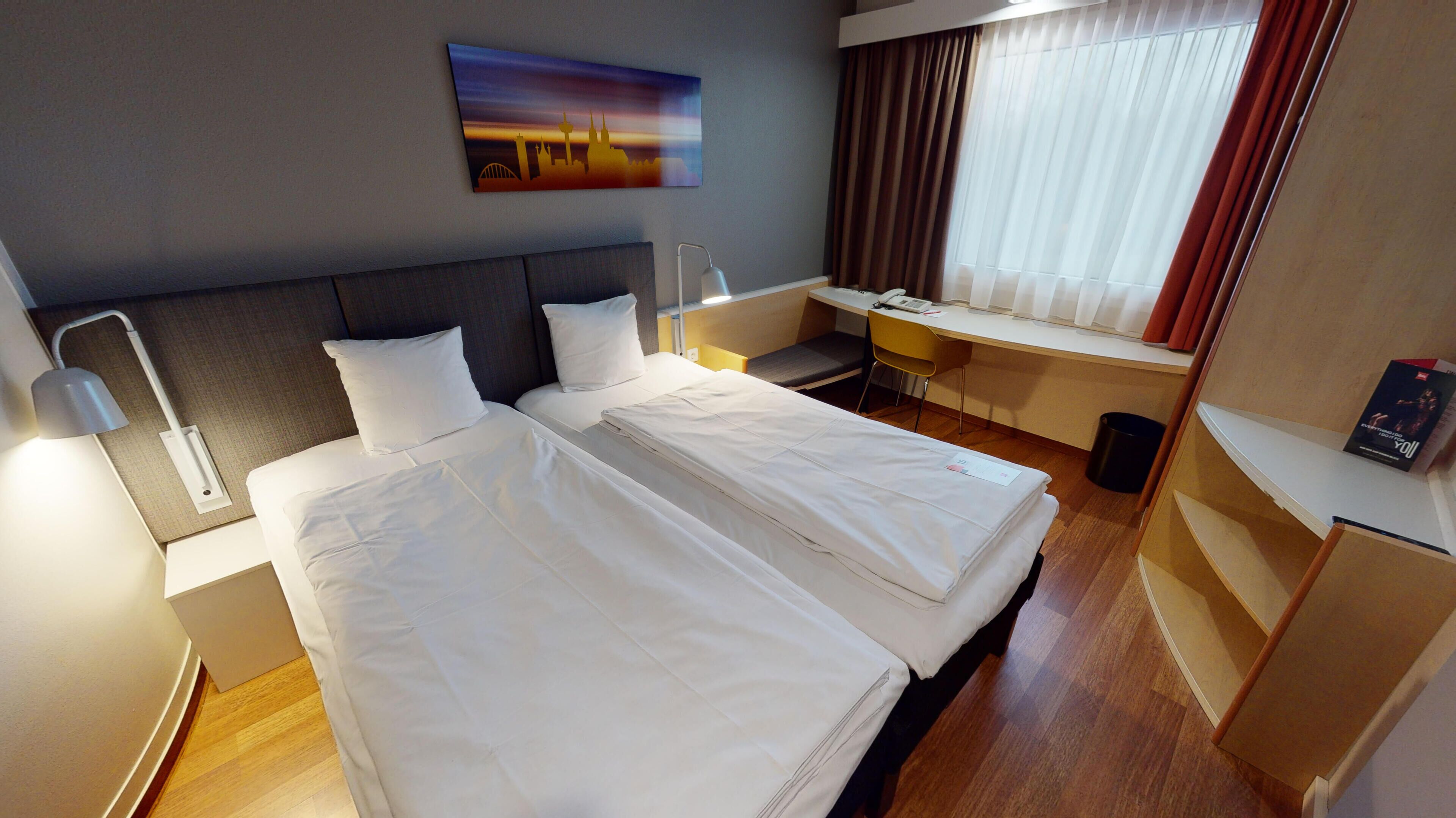 twin room, 2 single beds (new sleep easy concept) | desk, iron/ironing board, free wifi, bed sheets