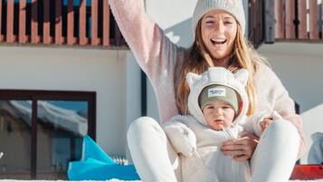 Guests can enjoy a fun winter experience with a sled ride.