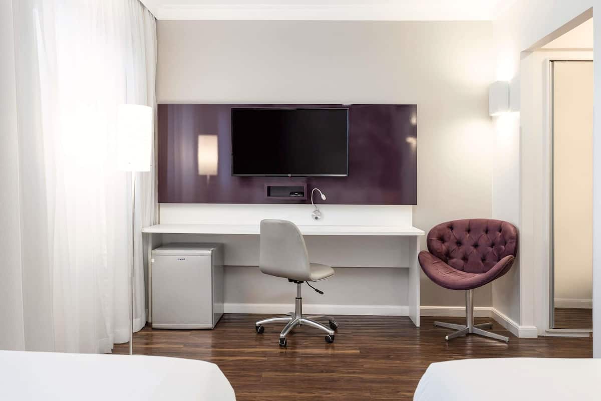 Minibar, in-room safe, desk, laptop workspace