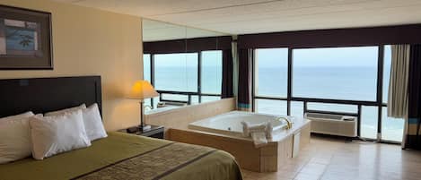 Suite, 1 King Bed, Non Smoking, Oceanfront (One-Bedroom) | 1 bedroom, in-room safe, desk, iron/ironing board