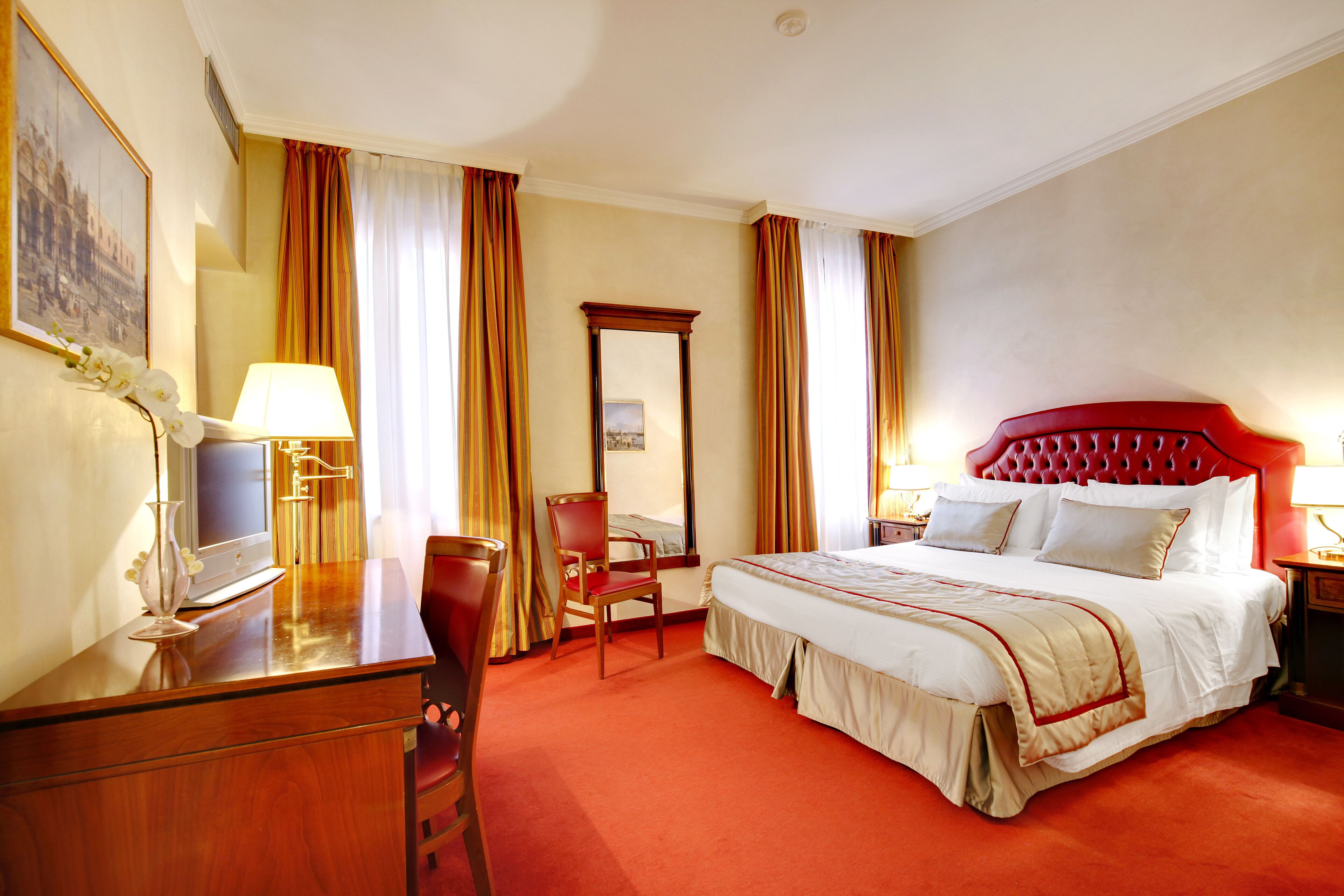 Premium bedding, minibar, in-room safe, desk
