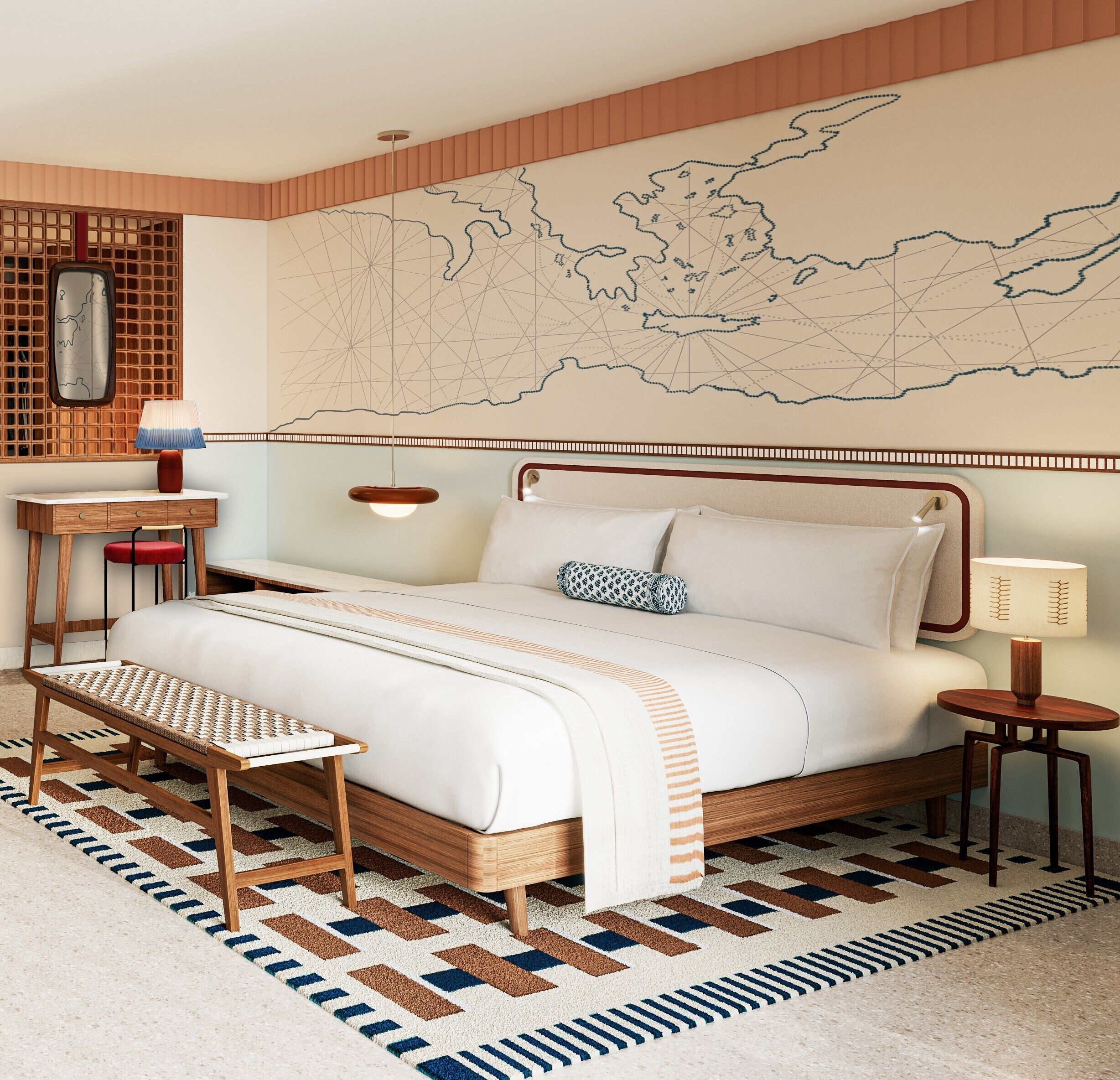 Minibar, safe på rommet, skrivebord og lydisolert