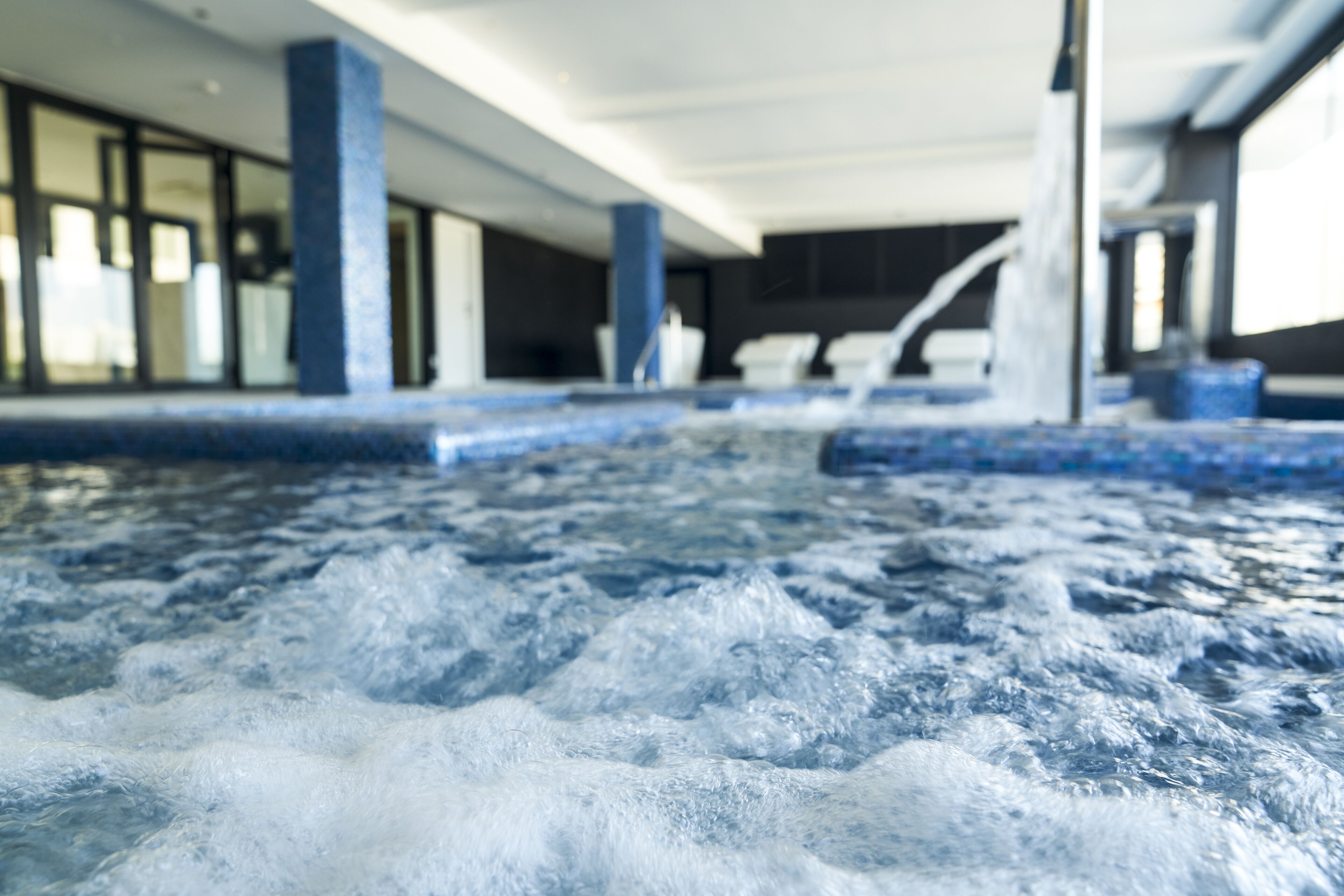 Un sauna, baño turco, masajes