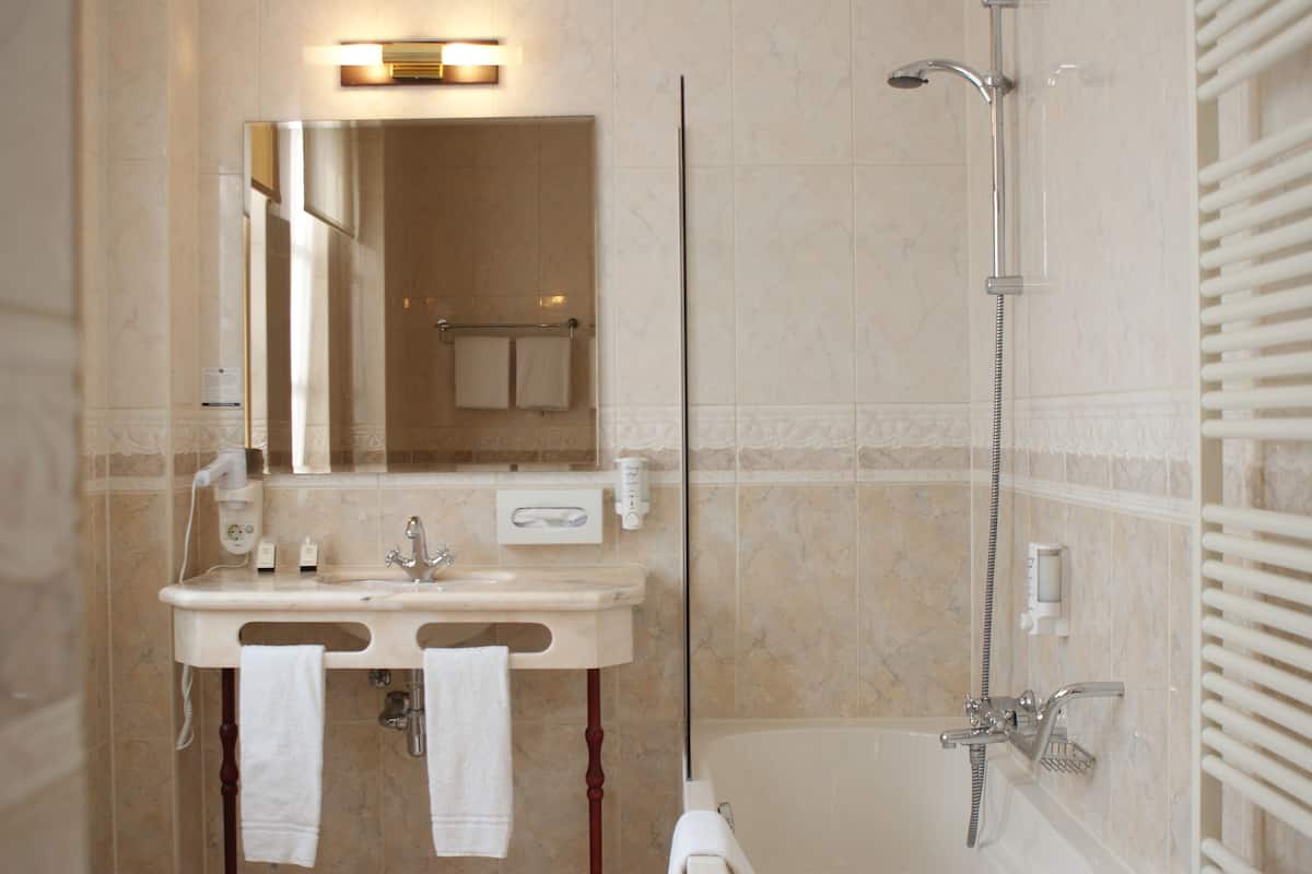 Phòng đôi Tiêu chuẩn | Phòng tắm | Đồ dùng nhà tắm thân thiện với môi trường, máy sấy tóc, khăn tắm 