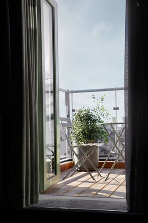 Chambre Deluxe double, balcon | Balcon