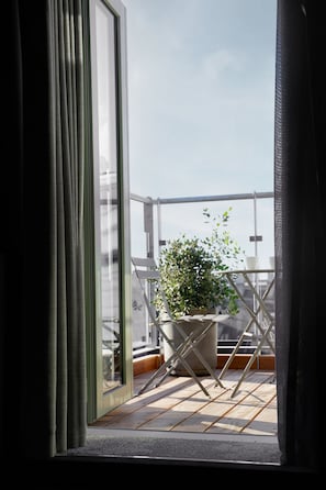 Chambre Deluxe double, balcon | Balcon