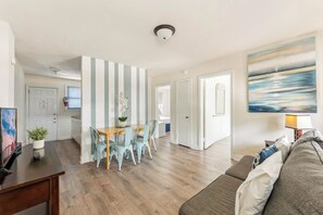 Family Apartment, 2 Bedrooms (Check-In Age 25) Swimming pool is located across the street. | Individually furnished, iron/ironing board, bed sheets - Daytona Inn And Suites (Wildwood)